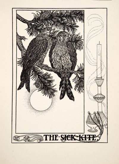 病気の凧、イソップの百寓話、pub.1903から 作： Percy J. Billingshurst