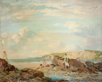 海岸（キャンバスに油彩） 作： Percy Lancaster
