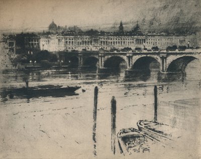 ウォータールー橋、1927年。 作： Percy Robertson