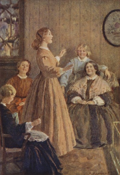 Louisa M AlcottによるLittle Womenのイラスト（カラーリソ） 作： Percy Tarrant