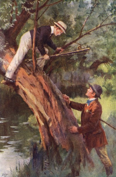 Now, you Come Down this Minute (color litho) 作： Percy Tarrant