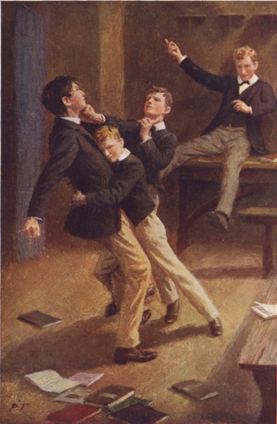 三人は一瞬よろめき、そして去って行った（カラーリソ） 作： Percy Tarrant
