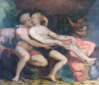 木星とダナエ、1533～1534年頃。 作： Perino del Vaga