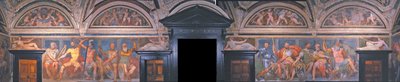 英雄のロッジア。詳細。ヴィラデルプリンシペ、1530年頃 作： Perino del Vaga
