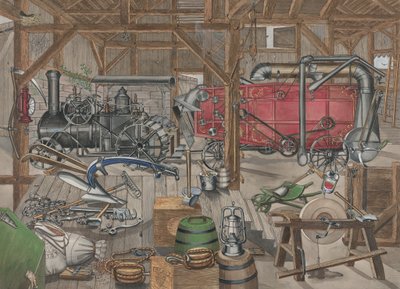 納屋の通路、1935 年 1942 年。 作： Perkins Harnly