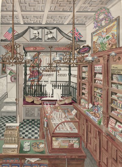 シガーストア、1901 作： Perkins Harnly