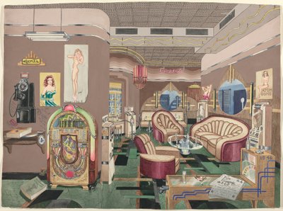 カクテルラウンジ、1946年 作： Perkins Harnly