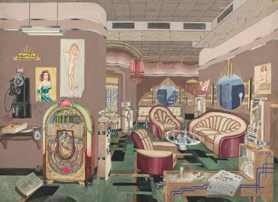 カクテル ラウンジ、1946 年、19351942。 作： Perkins Harnly