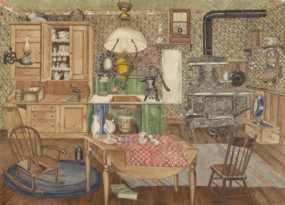 田舎のキッチン、19351942。 作： Perkins Harnly