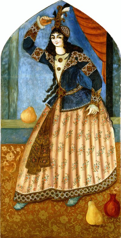 踊る少女、1850年から1900年頃 作： Persian School
