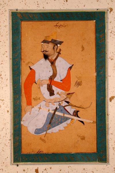 ムガル帝国のトルコ人捕虜、ラージクライヴアルバムより 作： Persian School