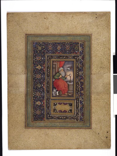 仕事中の錬金術師または魔術師 作： Persian School