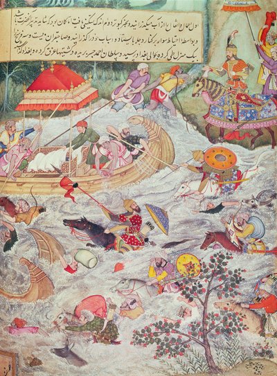 ティムールの子孫の歴史からのイラスト 作： Persian School
