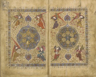 KhwajuKirmaniによるKhamsaとDivan 作： Persian School