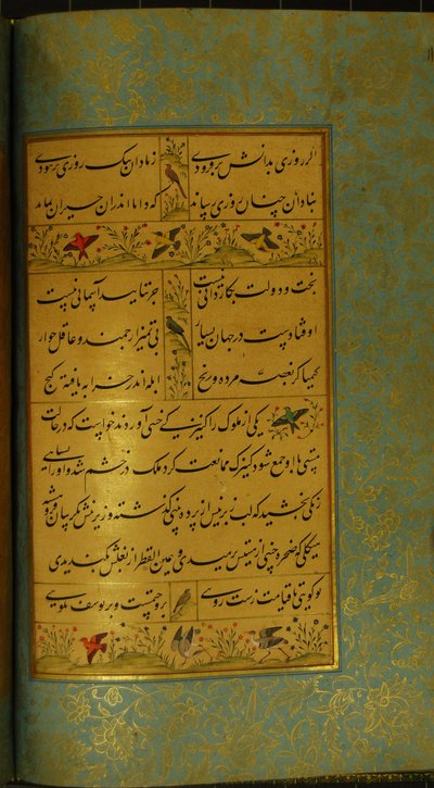 サディのグリスタンの原稿、1787 作： Persian School