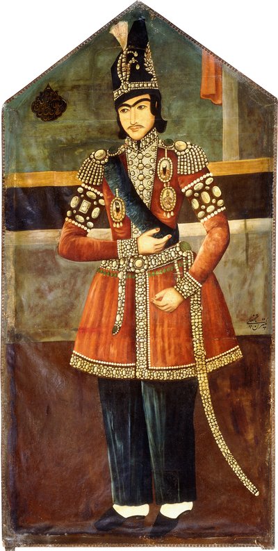 ナスルアルディンシャーの肖像、1850年頃 作： Persian School