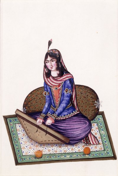 ミュージシャンの肖像、19世紀 作： Persian School