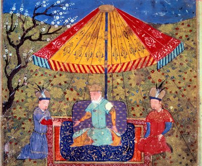 モンゴルの皇帝チンギス・ハーンを表現したもの（ジェンギス・ハーン 作： Persian School