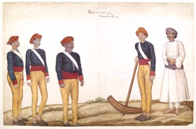 テントの秩序、1820〜30年頃（紙に水彩） 作： Persian School