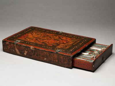 聖家族を描いた道具立て、1830年頃（ミクストメディア 作： Persian School