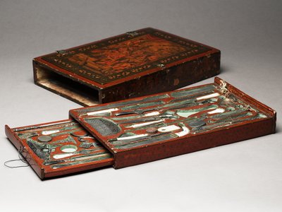 聖家族を描いた道具立て、1830年頃（ミクストメディア 作： Persian School