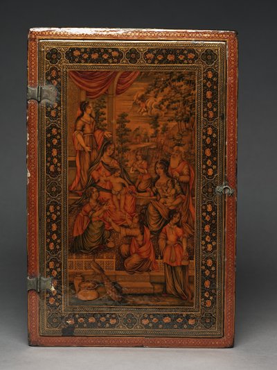 聖家族を描いた道具立て、1830年頃（ミクストメディア 作： Persian School