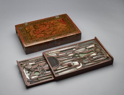 聖家族を描いた道具立て、1830年頃（ミクストメディア 作： Persian School
