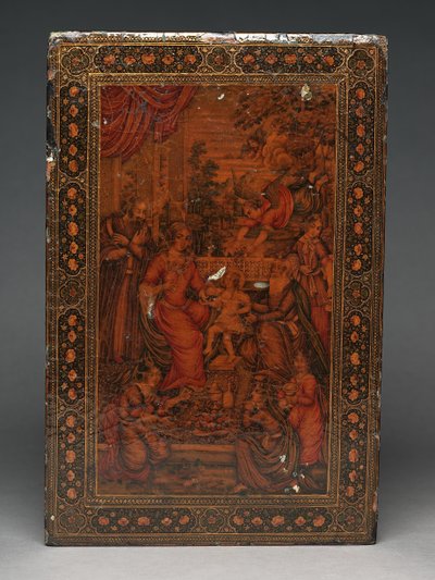 聖家族を描いた道具立て、1830年頃（ミクストメディア 作： Persian School
