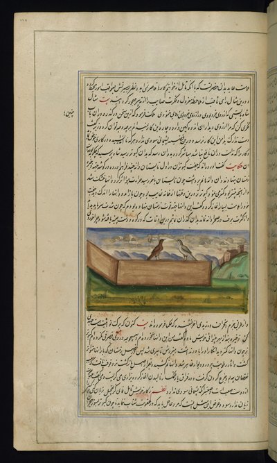 2羽の鳩とLightsofCanopusからの穀物の供給 作： Persian School
