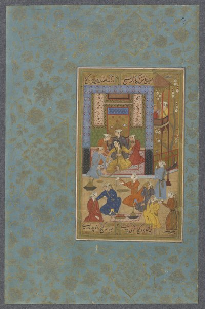 黄金の鎖で結ばれたズライカ、c.1570-80 作： Persian School