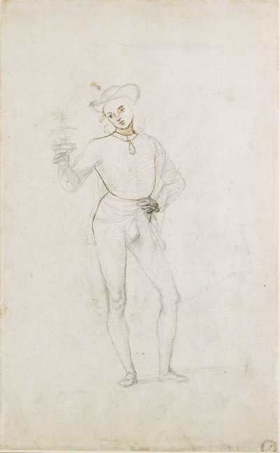 マギの崇拝の人物の習作、c1470-1520 作： Perugino