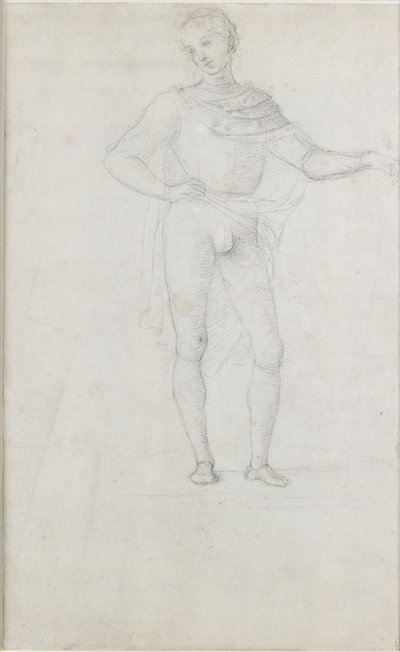 マギの崇拝の人物の習作、c1470-1520 作： Perugino