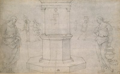 キリストとサマリアの女、15世紀後半から16世紀初頭 作： Perugino