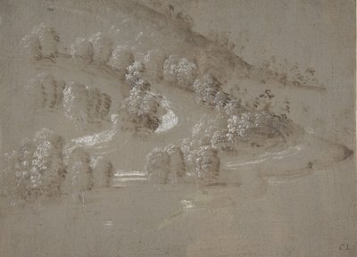 風景のレクト、風景の裏面、1489-90。 作： Perugino