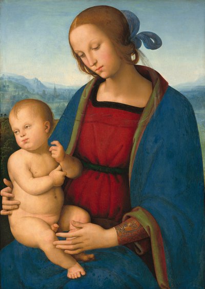 マドンナと子供、c。 1500。 作： Perugino