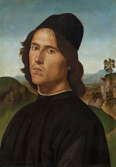 ロレンツォ・ディ・クレディの肖像、1488年。 作： Perugino