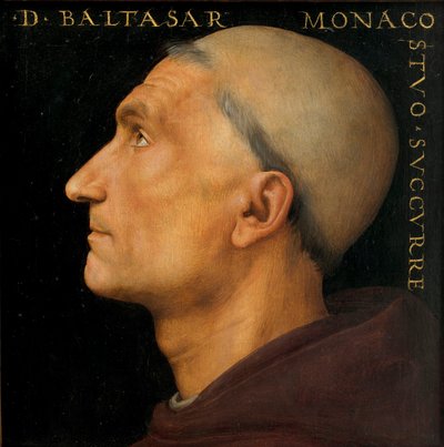 修道士バルダッサーレの肖像。 作： Perugino