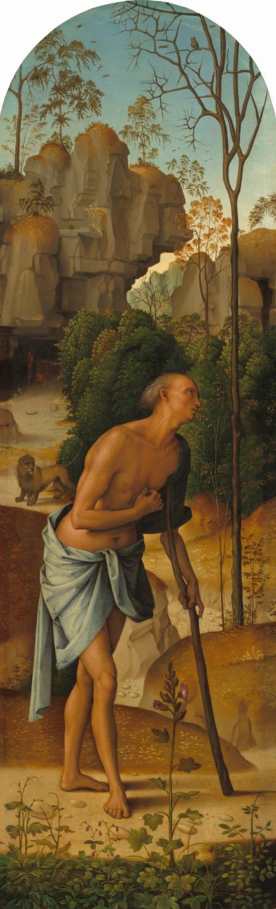 処女、聖ヨハネ、聖ヒエロニムス、聖マグダラのマリアとの磔刑…、c. 14821485 作： Perugino