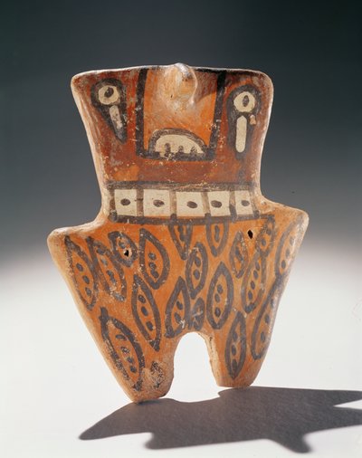 生殖能力図、Tiahuanaco（塗られた粘土） 作： Peruvian School