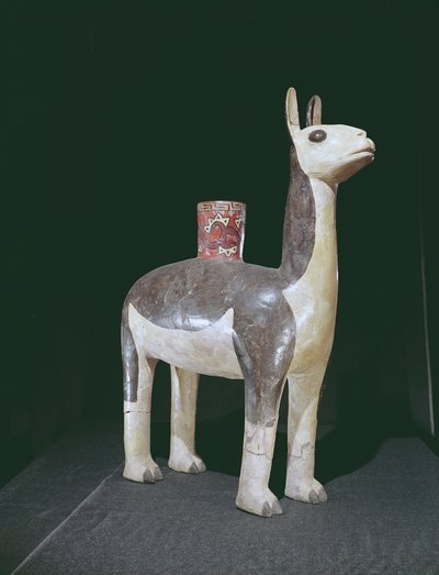 ラマのエフィジー船、ナスカカルチャー（陶器） 作： Peruvian School