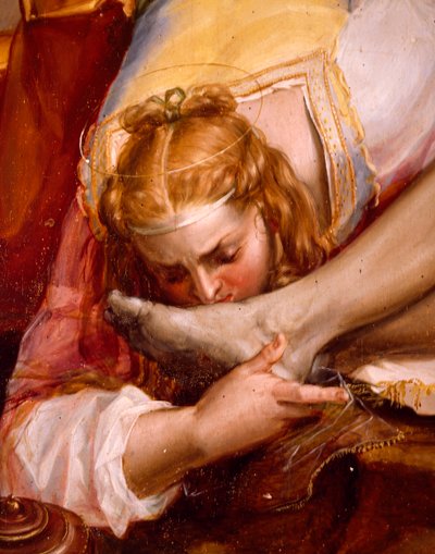 ペーテル・カンディッド（1548-1628）作、十字架からの宣誓、油彩、カンヴァス、294x177cm、詳細 作： Peter (1548 1628) Candid