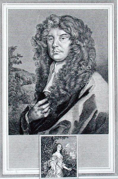 J.コーナーによる「自画像」（エングレービング） 作： Peter (after) Lely