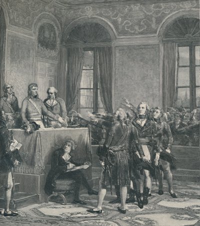 「国家評議会の設置...1799 年 12 月 25 日」、1896 年。 作： Peter Aitken