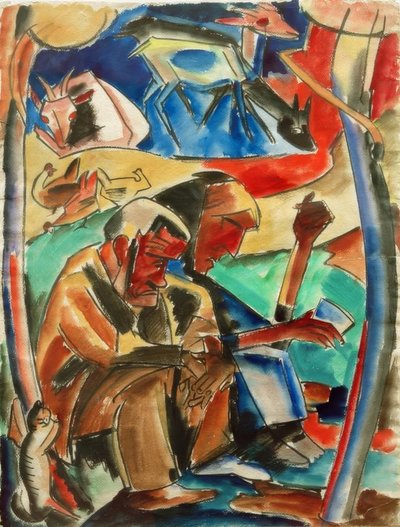 両親 作： Peter August Böckstiegel