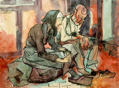 両親 作： Peter August Böckstiegel