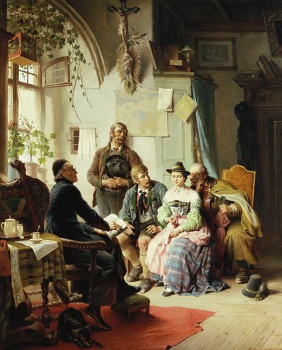 結婚の指示、1878 作： Peter Baumgartner