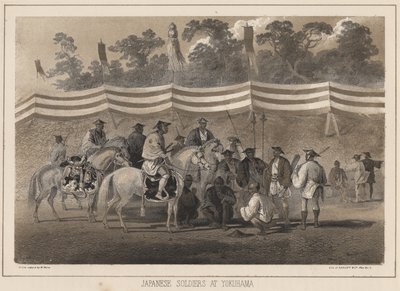 移民の日本兵、サロニーウント社によるリソ、1855年（クロモリト） 作： ペーター・ベルンハルト・ヴィルヘルム・ハイネ