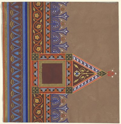 ブルックリン図書館の装飾デザイン、1868〜69年 作： Peter Bonnett Wight