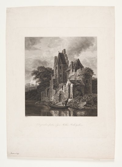 川沿いの城跡 作： Peter Christian Schøler