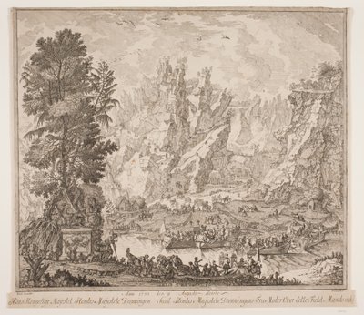 Anno 1733 年 8 月 9 日、国王陛下女王陛下と女王陛下のお母様がこのフィールド マンセイデットを旅されました 作： Peter Cramer
